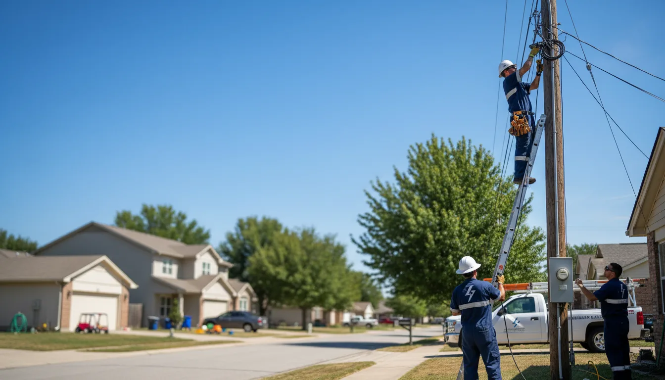 Residential electrician providing installation services in Rock Glen, PA
